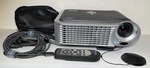 Viewsonic PJ558D Dlp Projector, W/lowepro Padded Case, Remote, Cords, Screen. Fixed Price $35.50.