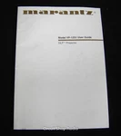 Original Marantz VP-12S1 User Guide. Fixed Price $12.95.