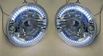 Street Rod 7" Projector Glass Headlights W/ Clear Led Turn Signals H4 Bulb Pair. Fixed Price $67.19.