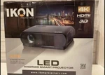 Ikon Projector With 72 Screen. Fixed Price $300.00.