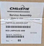 Christie Projector Xenon Relamp Kit 03-000495-02P Y1695A New Sealed Us Seller. Fixed Price $753.00.