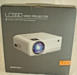 Apeman LC550 Mini Video Projector And 120 16:9 Foldable Screen, New Open Box. Fixed Price $18.00.