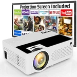 Tmy Projector 7500 Lumens With 100 Inch Screen, 1080P Full Hd Video Tv. Fixed Price $92.81.
