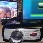 Optoma GT780 Short Throw Dlp 3D Projector Only 233 Lamp Hours, Golf Sim/gaming. Fixed Price $250.00.