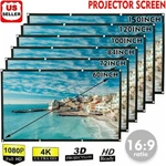 Portable Foldable Projector Screen 16:9 Hd Outdoor Home Cinema Theater 3D Movie. Fixed Price $21.88.