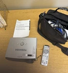 Toshiba TDP-PX10 Desktop Data Projector Silver Vga S-video Usb W/ Remote & Case. Fixed Price $30.00.