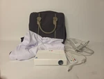 Lg Led Portable Projector PB63U & Accessories Plus Large Cloth Screen. Fixed Price $62.99.