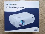 Clokowe Video Projector 1080P - White. Fixed Price $20.00.