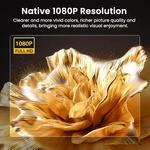 Happrun Native 1080P Bluetooth Projector Full Hd Portable Outdoor Movie- White. Fixed Price $41.96.