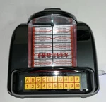Crosley CR1120A-SI Diner Mini Jukebox Bluetooth Speaker Fm Radio Open Tested. Fixed Price $24.99.