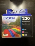 Epson 220 Durabrite Ultra Ink Standard Capacity Color Combo PACK/04-2026. Fixed Price $19.99.