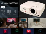 Mitsubishi WD570U Dlp Projector 3500 Lumens Home Theater Full Hd 3D Ready Wxga. Fixed Price $135.11.