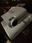 Epson Home Theater Projector White High Definition Cinema Quality Entertainment. Fixed Price $445.00.