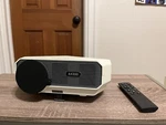 Cooau A4300 Portable Movie Projector 5500 Lumens 1080P Home Theater White. Fixed Price $55.00.