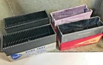 Vintage Lot Of 4 Universal & Viewlex 30 Slide Trays Covers Fits Most Project. Fixed Price $17.95.