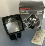View-master Pana-vue 1 Lighted 2X2 Slide Viewer With Box, Instructions. Fixed Price $10.00.