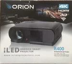 Orion R400 Led Android Smart 4K 3D Projector Full Hdmi 1920 X 1080. Fixed Price $179.99.