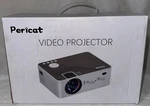 Pericat Q9 Led Projector Full Hd White With Case And Screen Bundle. Fixed Price $110.00.