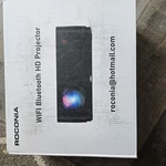 Roconia Wifi Bluetooth Hd Desktop Projector Black. Fixed Price $90.00.
