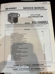 Orig. Sharp XG-H400U XGH400U Lcd Projector Repair & Service Manual *original*. Fixed Price $38.99.