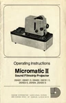 Dukane Micromatic Ii Sound Filmstrip Projector Instruction Manual. Fixed Price $14.95.