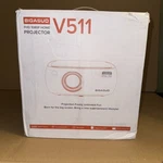 Bigasuo Home Theater Projector B-506B Bluetooth With Projection Screen 1080P. Fixed Price $130.00.