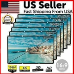Portable Foldable Projector Screen 16:9 Hd Outdoor Home Cinema Theater 3D Movie. Fixed Price $23.59.