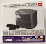Rca Smart Hd Home Theater Projector Powered By Roku Express+. Fixed Price $70.39.