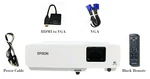 Epson Powerlite 83+ Lcd Projector 2200 Ansi 1080I Hdmi W/adapter. Fixed Price $108.66.