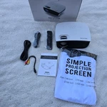 Mini Led Projector Nicpow RD850 White W/ 100 Inch Screen Remote Hdmi Av Cable. Fixed Price $29.99.