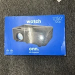 Onn Watch 720P Lcd Home Theater Projector 150 Projection Size, Black. Fixed Price $49.99.