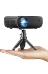 Elephas 2024 Mini Wifi Projector Full Hd W1080P,200" Display, Tripod & Carry Bag. Fixed Price $162.00.