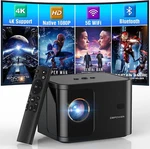 5G Wifi Mini Bluetooth Projector 4K Support, 300 Ansi Hd 1080P Portable Video. Fixed Price $129.35.