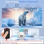 L-mix Mini 4K Smart Portable Projector With Rotatable BL-360 White. Fixed Price $50.45.