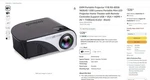 RD-805B Led Mini Home Theater Projectors 1200 Lumens Hdmi/vga/usb/av. Fixed Price $25.00.