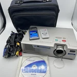 Epson Powerlite 735C Lcd Projector W/software Cables Wi-fi Remote Case Works. Fixed Price $33.56.