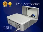 Smart UF70W Dlp Projector Ultra Short Throw 3000 Ansi Wxga 1080I Hdmi Remote. Fixed Price $160.28.