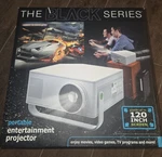 The Black Series Portable Entertainment Projector. Fixed Price $18.95.