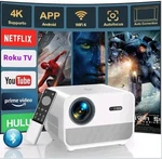 Funflix A1 Android Tv Projector 4K With Wifi Bluetooth-open Box-. Fixed Price $70.00.