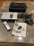 Gateway Svga Portable Projector FP205 With Case Powercord And Remote. Fixed Price $35.00.