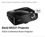 Benq MS521 Projector Hdmi. Fixed Price $85.00.