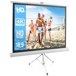 Pyle 50 Portable Projector Screen With Tripod Stand Inch, White. Fixed Price $109.46.