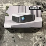 Goodee Smart 4K Projector With 5G Wifi And Bluetooth, White Black Open Box. Fixed Price $161.99.