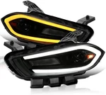 Black Smoke Projector Headlights W/switchback Sequential Led Signal Tube And Sta. Fixed Price $558.99.