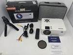 Dxyiitoo Wifi Bluetooth Projector Home Movie Theater. Fixed Price $35.00.
