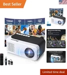 Compact Mini Projector With Built-in Hifi Audio Ideal For Kids Movie Nights. Fixed Price $37.98.