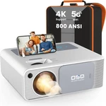 Osq Model O-410 5G Wifi 1080P Projector 4K Supported Bluetooth White. Fixed Price $251.56.