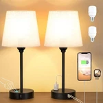 Mini Bedside Lamps For Bedrooms Set Of 2 Usb Port And Dimmable Touch. Fixed Price $55.99.
