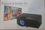 Brand New Memorex All-in-one Projector & Screen Kit Model # MPJ302VP. Fixed Price $54.92.