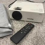 Victsing BH400B White Portable 50 Watts Max Home Theatre Led Projector. Fixed Price $29.95.